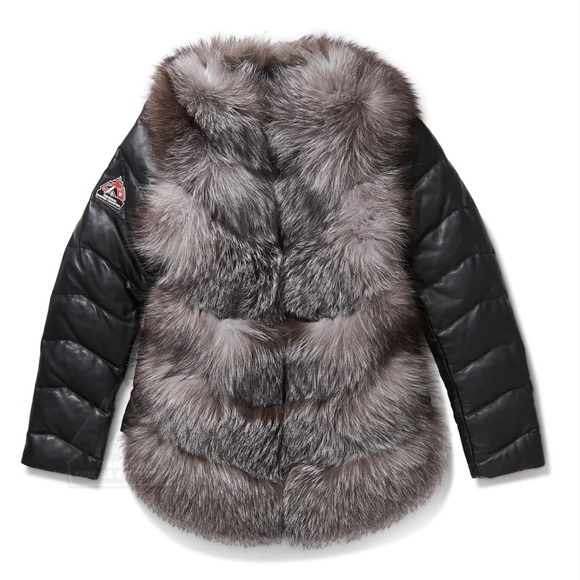 Original Goose country Women's Silver Fox Vest w/ Removable Sleeves. - Picture 1 of 3